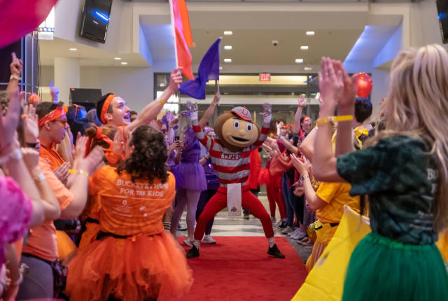 Brutus at the 2020 Dance Marathon Opening Ceremony